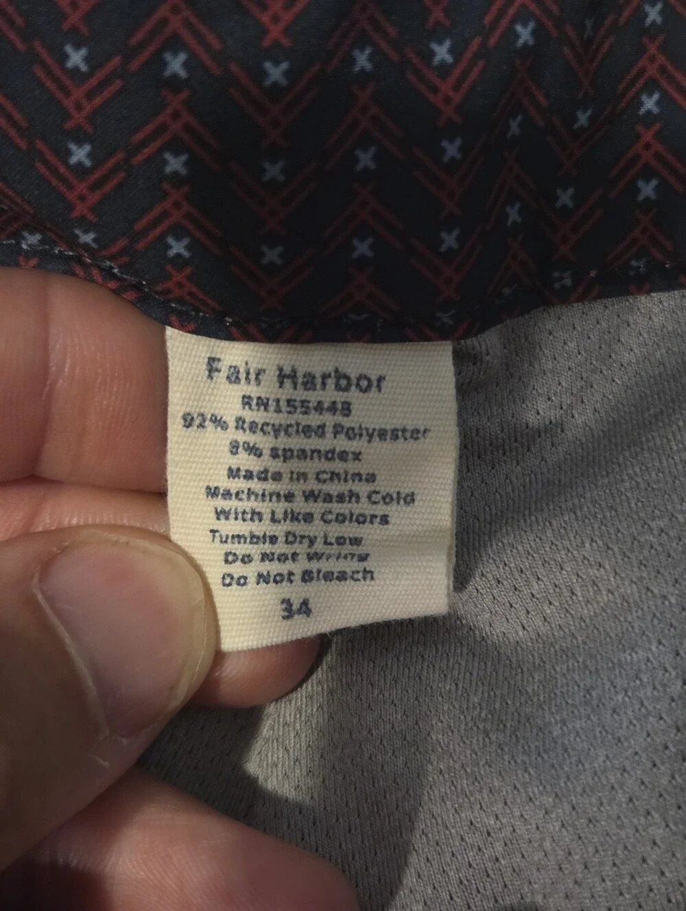 Fair Harbor The Sextant Swim Trunks Size 34